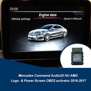 Mercedes Command Audio20 HU AMG Logo  & Power Screen OBD2 activator 2016-2017 